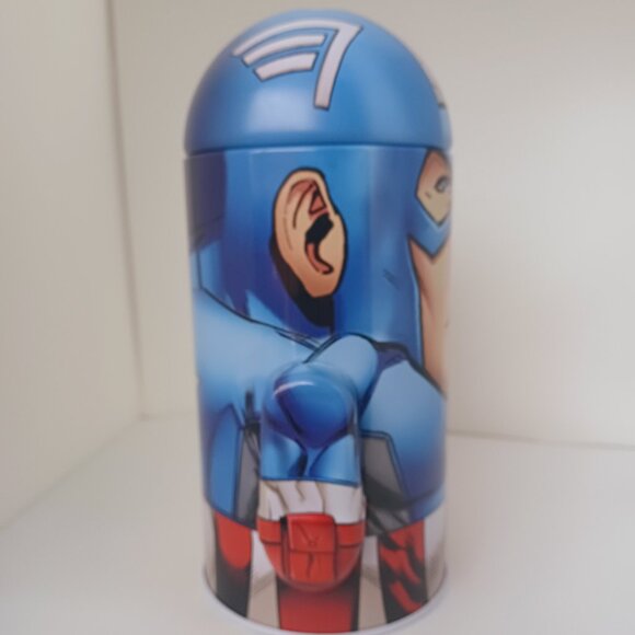 NEW Captain America Dome Tin Bank – Marvel Avengers (Banco de Estaño) - Picture 5 of 14